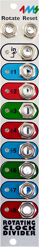 4ms - Rotating Clock Divider (Silver)