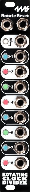 4ms - Rotating Clock Divider (Black)